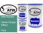 Preview: Alfa-Romeo, Verde Fangio Effect, PG4: 500ml Lackdose + 500ml Klarlack + 250ml Härter - Set, von ATW Autoteile West.